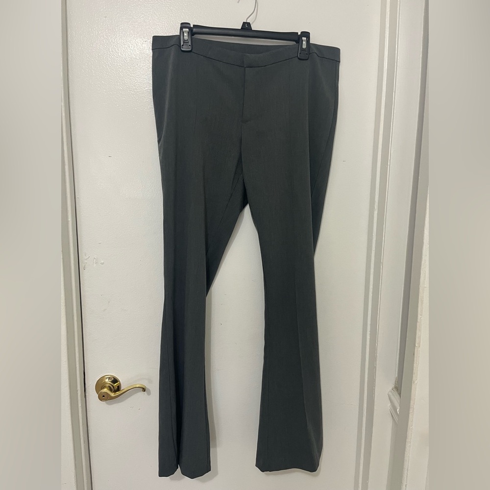 Divided by H&M Women Charcoal Dress Pants - Straight Cut